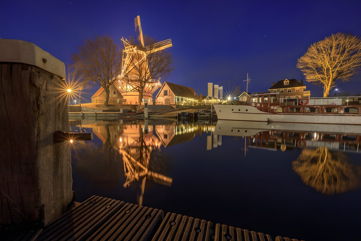 OCUK27431: Tranquil Night by the Windmill