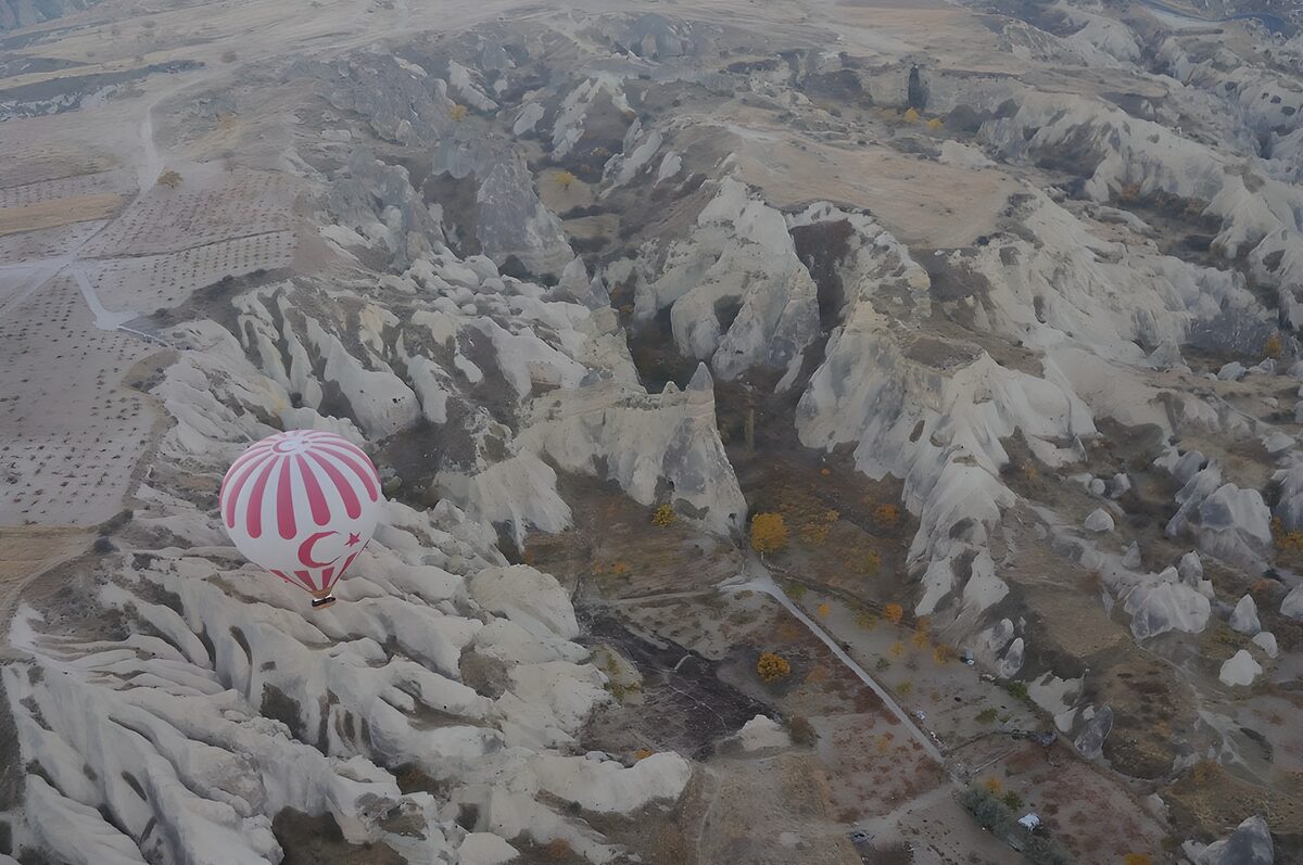 OCUK57200: Hot Air Balloon Over Cappadocia's Landscape