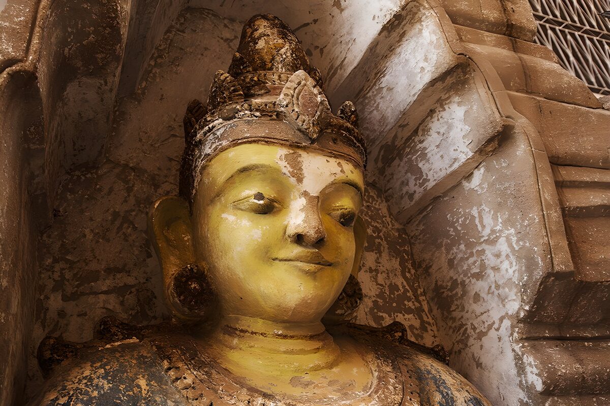 Serene Buddha in Ancient Decay