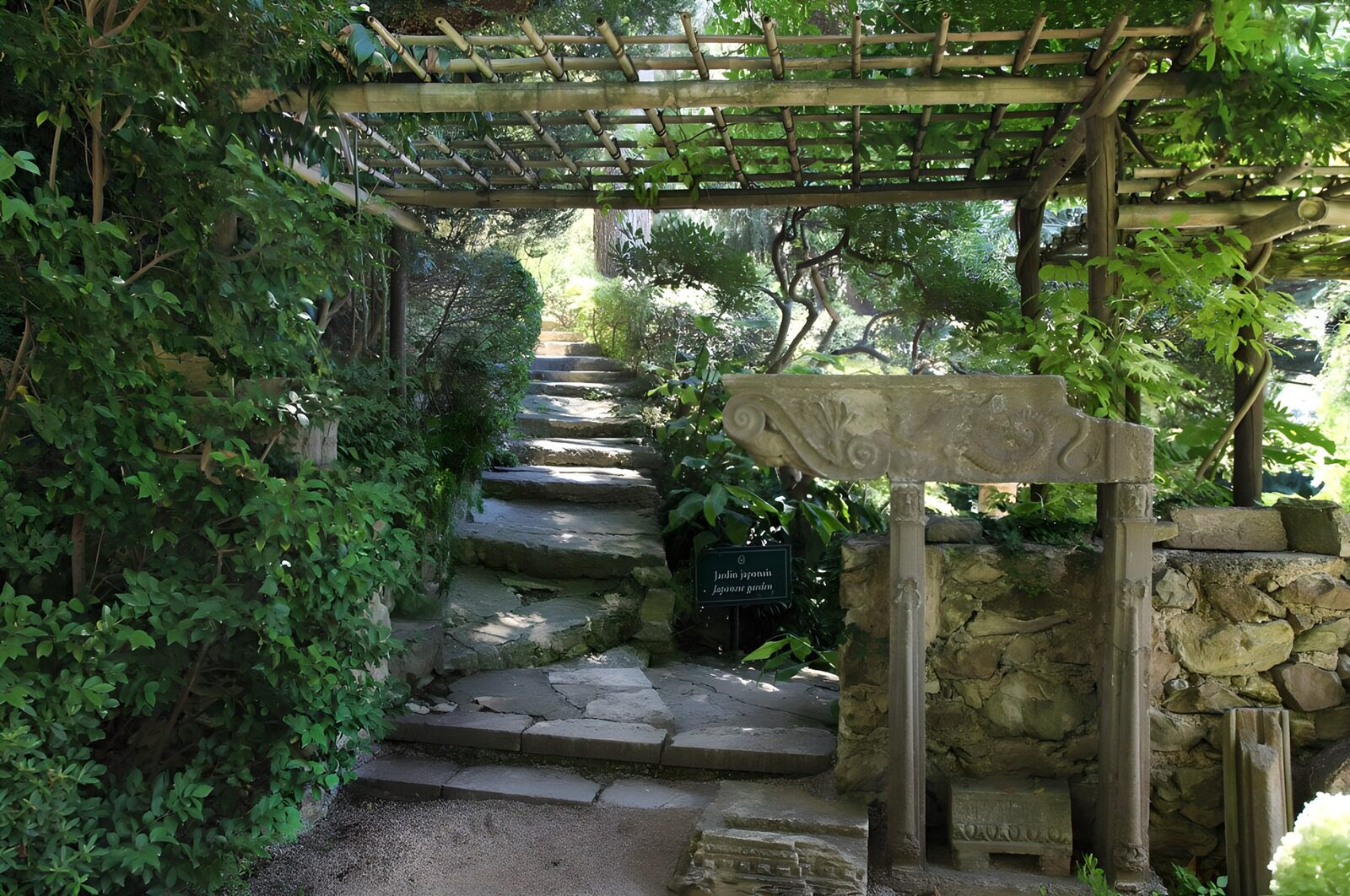OCUK90967: Tranquil Pathway in a Serene Garden