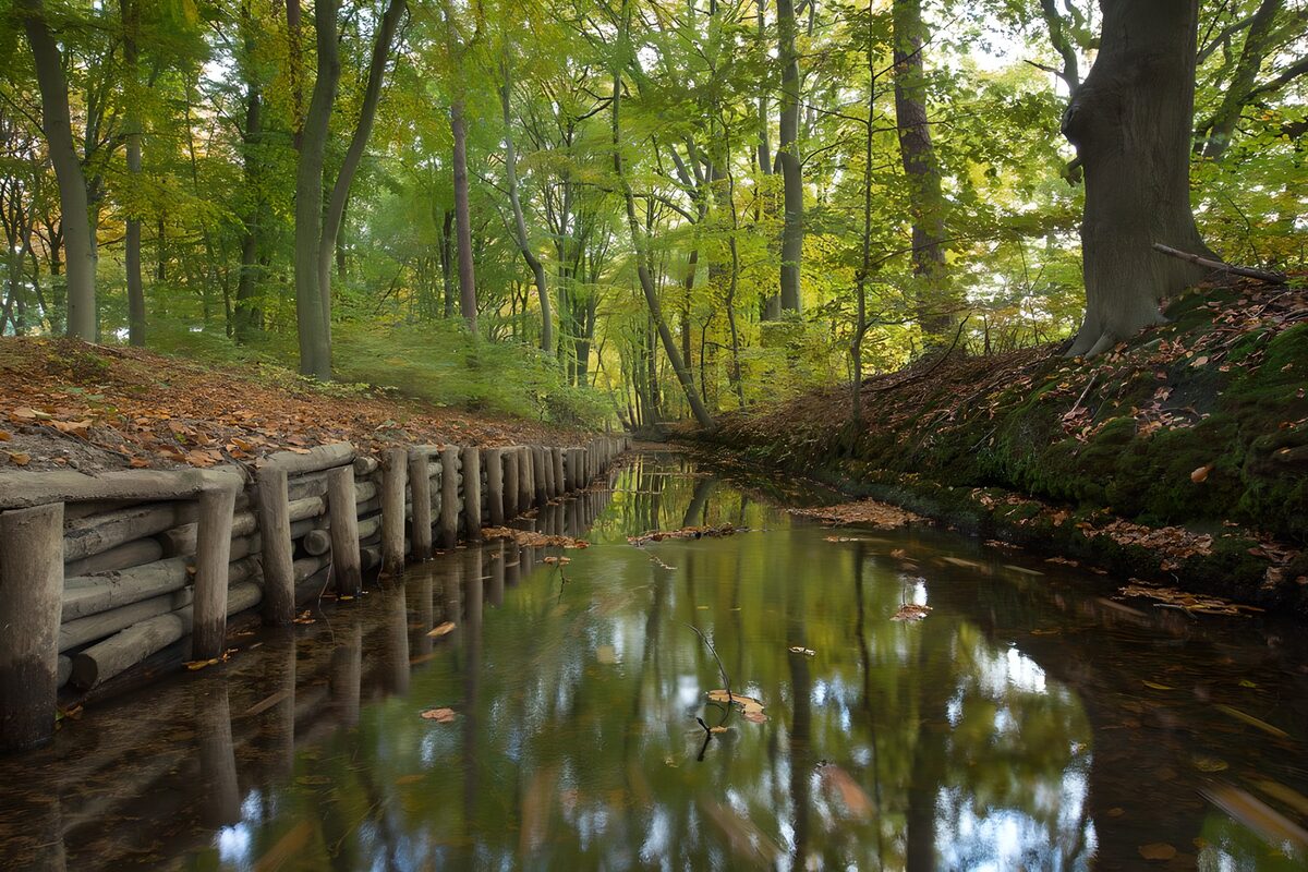 OCUK52468: Creek in "Hierden" in the autumn