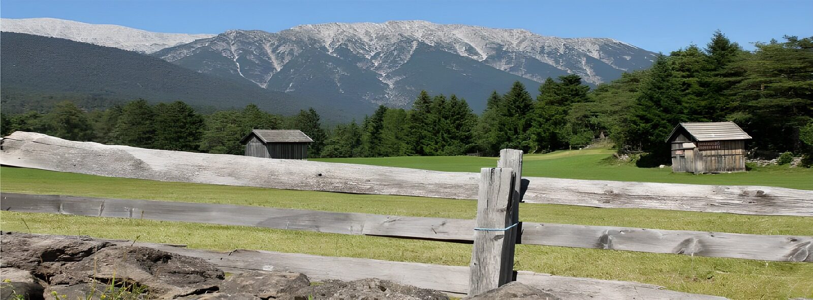 OCUK96052: Fence along an Austrian meadow