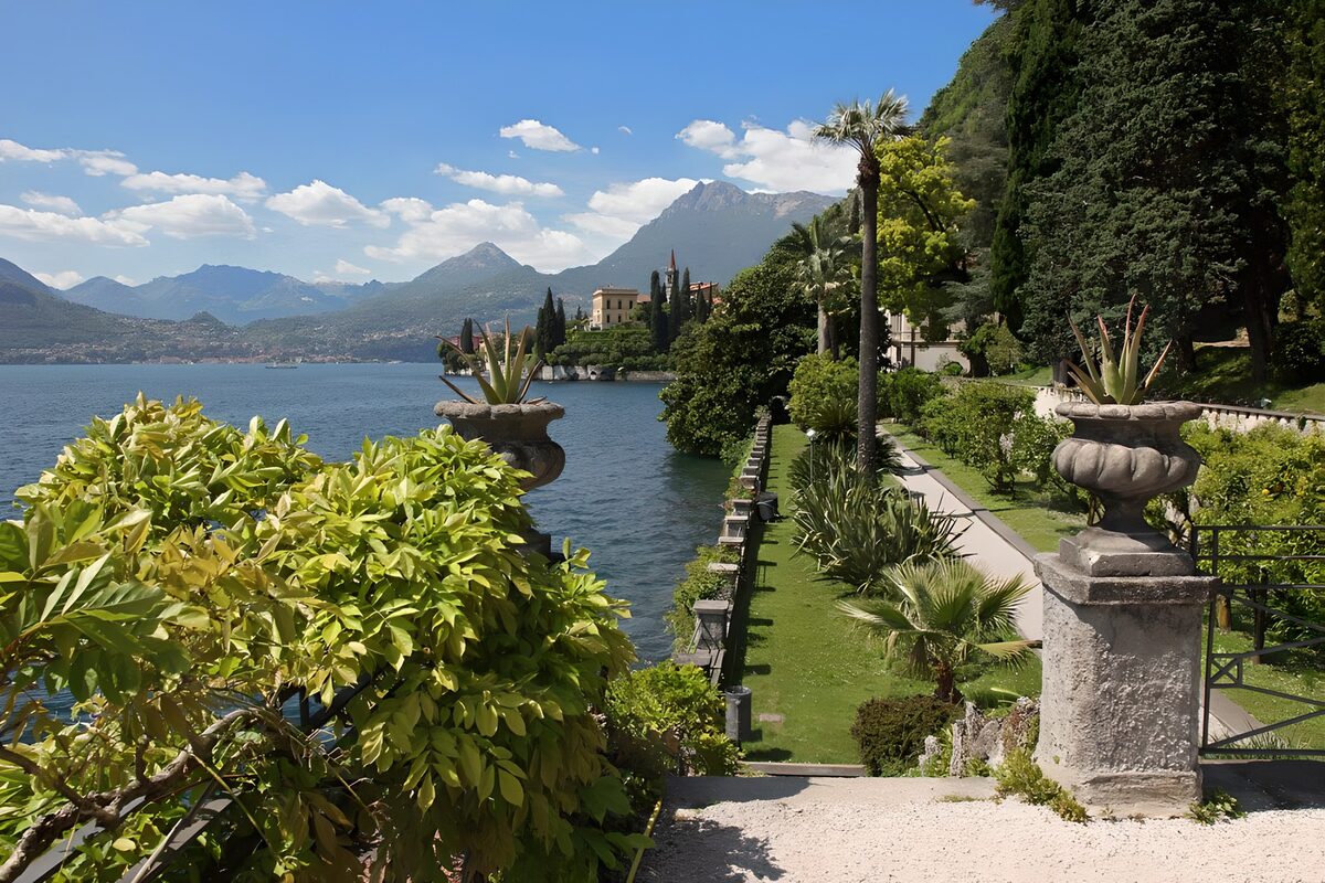 OCUK44553: Serene Lake View with Lush Gardens