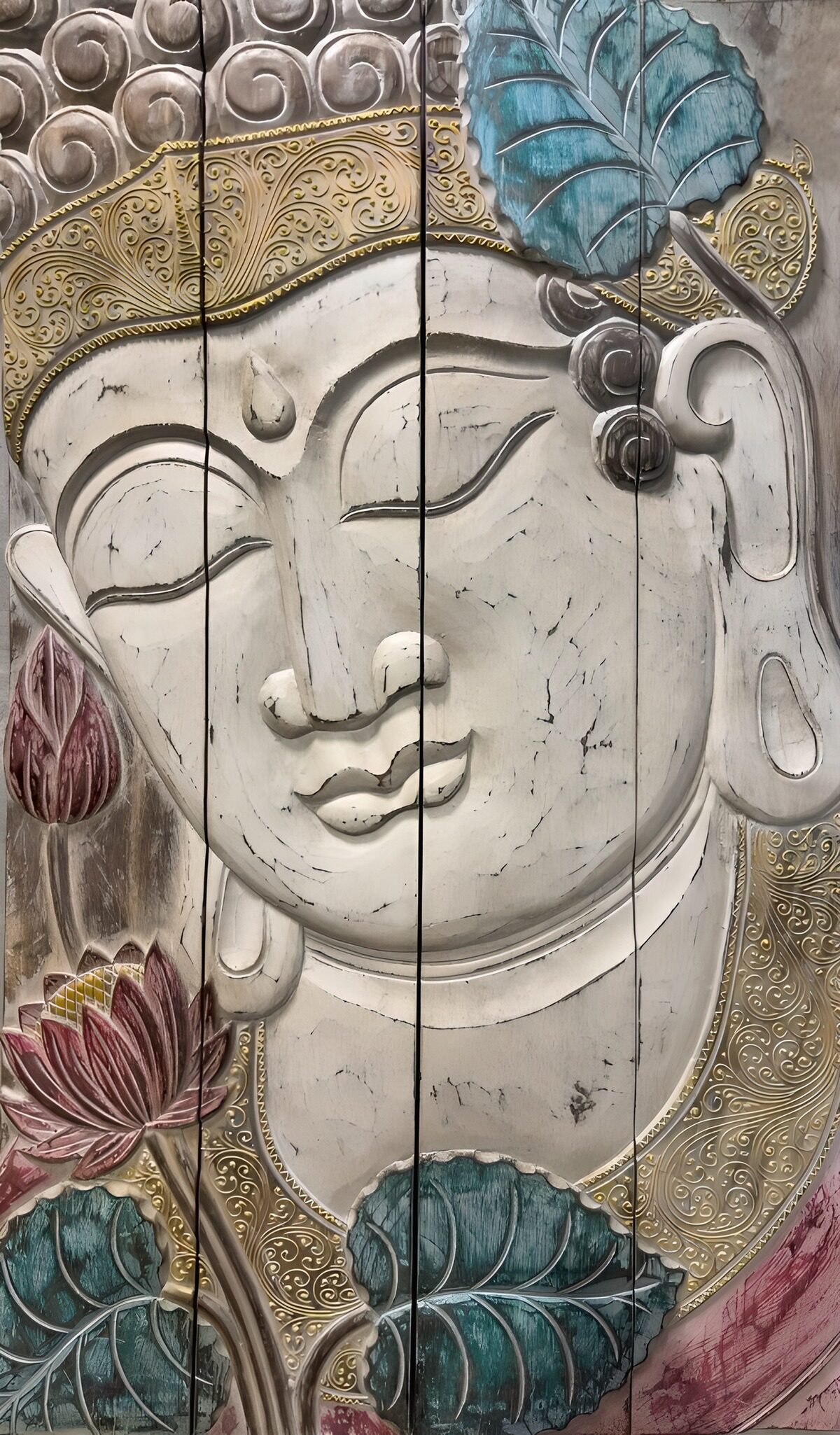 Serene Buddha Relief Art