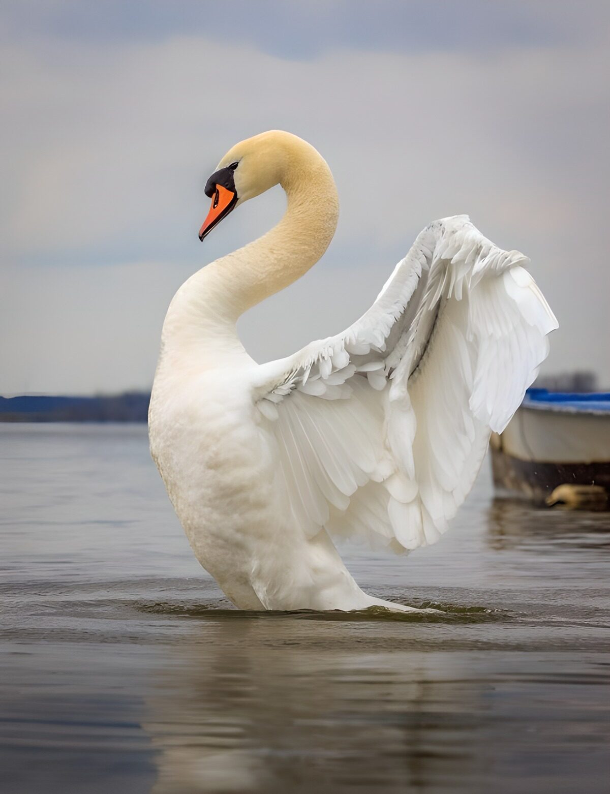 OCUK26647: Elegant Swan in Graceful Pose