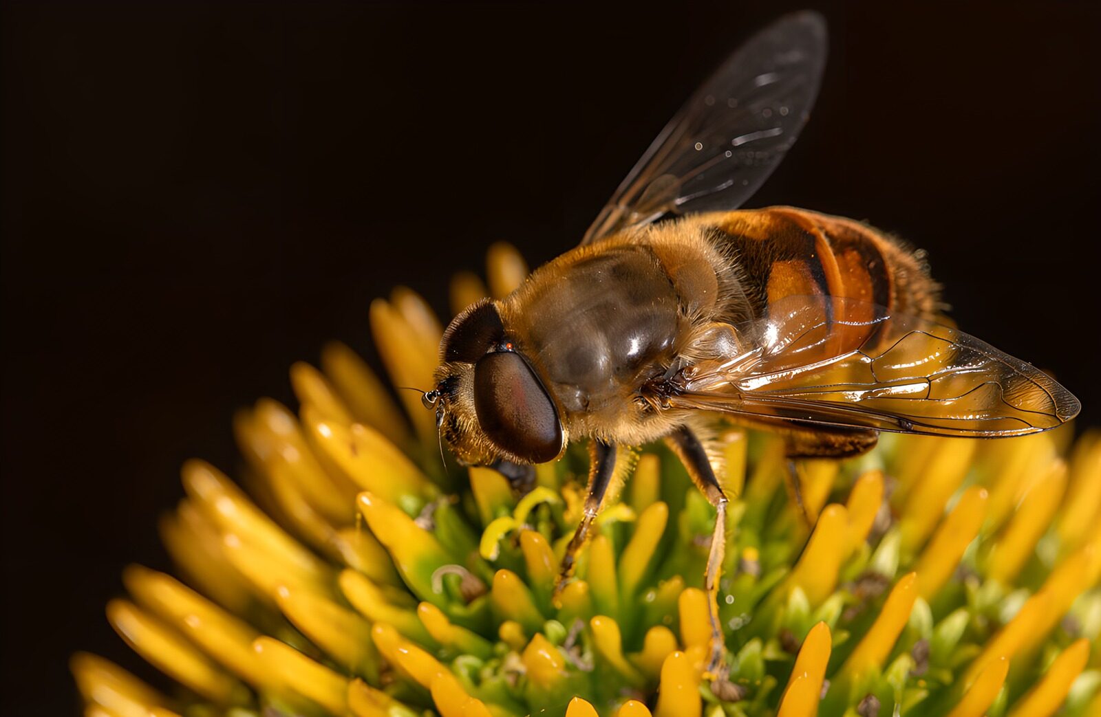 OCUK75244: Bee on a Yellow Flower