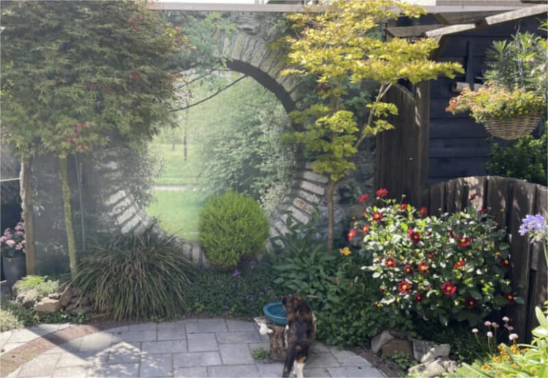 A view with depth and perspective